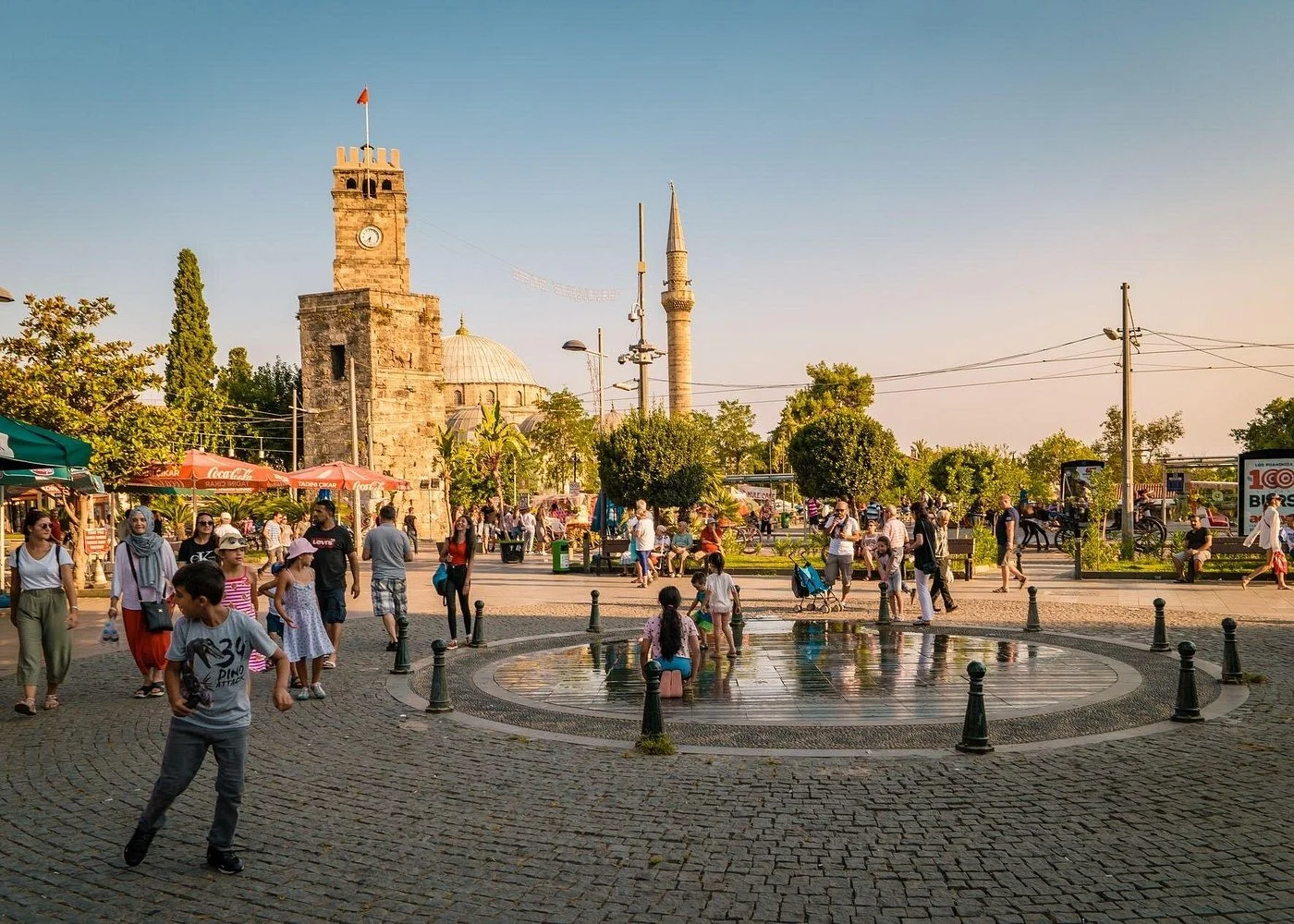 Panoramic view of Antalya's Roman Harbour and Old Town