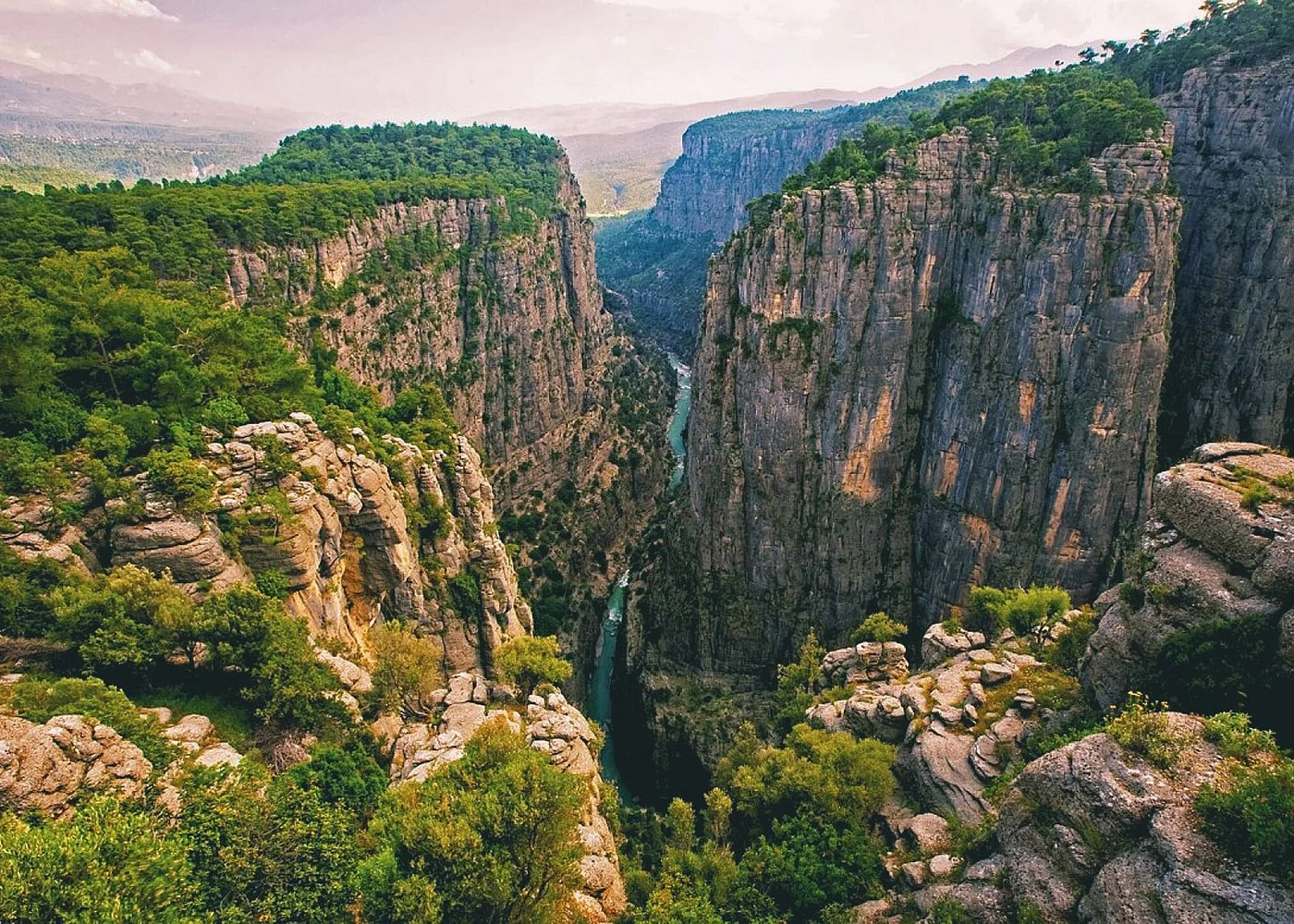 Panoramic mountain views from the Ancient City of Selge